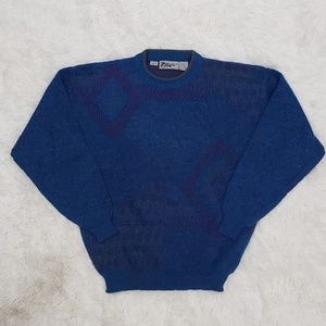 Zeppelin mens blue/purple pullover sweater